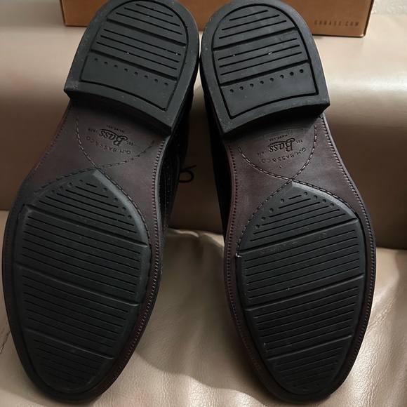 G.H. BASS Jordan Leather Wingtip Oxfords Burgandy 10.5. 1059-2614-641 - Picture 5 of 7